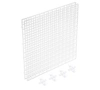 QUARKZMAN 2 Piezas De Divisor para Acuario, Rejilla De Luz De Caja De Huevos De Plástico De 12x12 Pulgadas, Filtro Inferior, Separador con Clip De Ventosa Y Ventosas para Acuario
