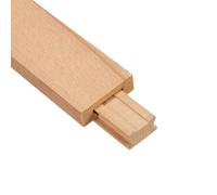 QUARKZMAN 2 Piezas de Guías de Madera para Cajones Pista Central Clásica de Madera Kit de Reemplazo de Rieles Inferiores Deslizantes de Cajón 17-3/4" (45 cm)