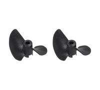 QUARKZMAN 2 Piezas De Hélice para Barco RC, Hélices De 2 Palas con Agujero De 3.17 Mm De Diámetro, 32 Mm De Diámetro Exterior, Paso De 1.4 Mm, Rotación CW, para Barco RC, Negro