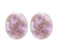 QUARKZMAN 2 Piezas De Piedras De Ansiedad Para El Pulgar Cristales De Alivio De Amatista Piedras Para El Pulgar Gemas De Bolsillo Naturales Pulidas Para Yoga Meditación Y Alivio