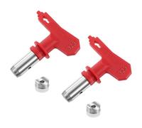 QUARKZMAN 2 piezas de Puntas de Pulverización Reversibles para Pulverizador sin Aire 323 Consejos de Boquilla de Pulverización de Pintura Piezas de Máquina Pulverizadora, Rojo