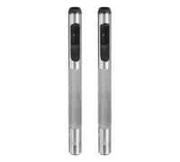 QUARKZMAN 2 piezas de Punzón de Agujero Redondo de Cuero, Punzón de Agujero Hueco de 5 mm Cortador de Acero al Carbono para Cortar Agujeros Circulares en Cinturones