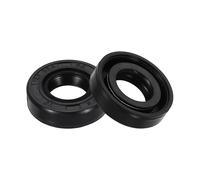 QUARKZMAN 2 Piezas De Retén De Aceite 0.5"x1"x0.26" TC Tipo NBR Doble Labio 12.7 x 25.5 x 6.5mm Con Resorte Para Eje De Cojinete Automotriz Mecánico Negro