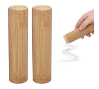 QUARKZMAN 2 Piezas De Urna De Dispersión De Madera 15 X 4.5 Pequeño Tubo De Cremación con Tapa Mini Reliquia Marrón para Hombre Mujer Mascota Perro Marrón