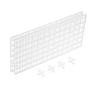 QUARKZMAN 2 Piezas Divisor para Acuario 12x6 Pulgadas Rejilla De Plástico Difusor De Luz Separador De Filtro Inferior para Acuario con Clip De Ventosa Y Ventosas Blanco