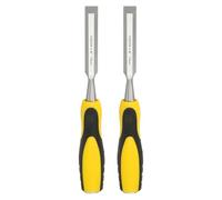 QUARKZMAN 2 Piezas Formón De Acero Hoja De 5/8" Amarillo Y Negro