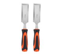 QUARKZMAN 2 Piezas Formón De Madera 1-1/2" Acero CR-V Filo Biselado Herramientas De Carpintería Con Mango De Plástico Para Tallar Proyectos DIY De Carpintería