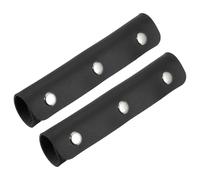 QUARKZMAN 2 Piezas Funda Asas, Fundas Cuero Asas Equipaje, Protector Correa Para Bolso Protector De Agarre De Equipaje Textura Fina Hebilla Plateada Para Bolso Tote Maletín.