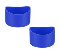 QUARKZMAN 2 Piezas Funda Protectora De Silicona, 2.75 Pulgadas/7.5 Cm Funda Antideslizante Para Base De Tazas Y Botellas De Agua Para Evitar Ruido, Azul Oscuro | Azul Oscuro | Azul