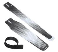 QUARKZMAN 2 Piezas Guardabarros Plegables para Bicicleta De Montaña MTB Delanteros Y Traseros con 4 Correas Ligeros Compatibles con Bicicleta Plegable MTB Bicicleta De Carretera Estilo