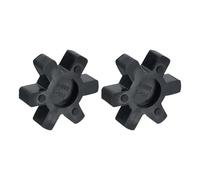 QUARKZMAN 2 Piezas L099/L100 Insertos De Acoplamiento De Mordaza, Tipo Sólido Flexible De Goma NBR Insertos Centrales De Acoplamiento De Mordaza Para Acoplamiento De Mordaza L Conjunto,Negro