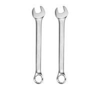 QUARKZMAN 2 Piezas Llave Combinada Métrica 27mm Boca Abierta Y Boca De Caja De 12 Puntos Con Ángulo De 15 Grados Llaves De Doble Extremo De Acero Cromo Vanadio Grado Industrial Herramientas