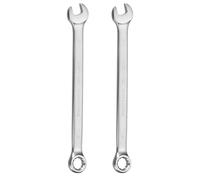 QUARKZMAN 2 Piezas Llave Combinada Métrica 8mm Boca Abierta Y Boca Caja 12 Puntos Con 15 Grados De Inclinación Acero Cromo Vanadio Grado Industrial Llaves De Doble Extremo.