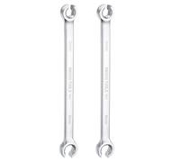 QUARKZMAN 2 Piezas Llave Para Tuerca De Brida 6mm x 8mm Acero De Alto Carbono Niquelado Para Reparaciones Automotrices Y Mantenimiento Del Hogar