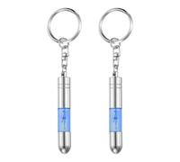 QUARKZMAN 2 Piezas Llavero Anti-Estático Herramienta ESD Para Auto Y Hogar Para Eliminar Descarga Eléctrica Azul