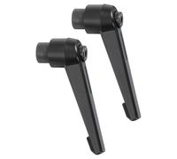 QUARKZMAN 2 Piezas M8 Perillas Ajustables Manija Hembra Rosca Botón de Empuje Trinquete Liberación Rápida Perno Giratorio para Maquinaria de Torno, Negro