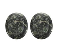 QUARKZMAN 2 Piezas Piedras De Ansiedad Para Pulgar Piedras De Alivio De Cristal Ojo De Pájaro Gemas Naturales Pulidas Para Yoga Y Meditación