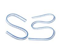 QUARKZMAN 2 Piezas Regla Flexible Curva 300mm Y 600mm Métrico Y Pulgada Doble Cara Regla Plástica Graduada Curvable Para Diseño De Ingeniería Gráficos Confección Azul Y Blanco