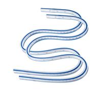 QUARKZMAN 2 Piezas Regla Flexible Curva 750mm (30") Métrica E Imperial Doble Cara Reglas Plásticas Graduadas Para Diseño De Ingeniería Gráficos Confección Azul Y Blanco