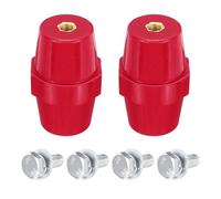 QUARKZMAN 2 Piezas SM-76 Aislador De Barras Colectoras, Aisladores De Poliéster De Separación, Alta Resistencia Con Tornillos M10, Arandelas Para Gabinete De Distribución De Energía