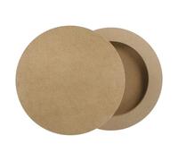 QUARKZMAN 2 Piezas Tablas De Lienzo De Madera 6 Pulgadas Paneles De Madera Redondos Sin Acabar Para Pintura Manualidades Proyectos DIY Arte De Vertido