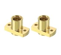 QUARKZMAN 2 Piezas Tuerca de Latón para Tornillo de Avance Tr8x4, Tornillo Trapezoidal Diámetro 10mm Paso 2mm Avance 4mm (2 Comienzos) para Eje Z de Impresora 3D CNC A 3 CR-10 CR-10s Partes