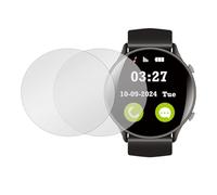 QUARKZMAN 2 Protectores Pantalla Para Reloj 36.5mm Vidrio Templado Protección anti-Espías Universal Esfera Reloj Cristal Protector Facial Suave Película Privacidad Redonda Gris