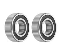 QUARKZMAN 2 Rodamientos de Bolas 62206-2RS 30x62x20mm ABEC3 | Doble Sello de Caucho, Acero Cromado, No Estándar, para Maquinaria Industrial