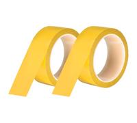 QUARKZMAN 2 Rollos Cinta De Pizarra Blanca Cinta Gráfica 40mm 50m Cinta Artística Delgada Cinta Adhesiva Cinta De Enmascarar Para Envolver Regalos Suministros De Manualidades Amarillo