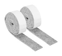 QUARKZMAN 2 Rollos Tiras De Fieltro con Adhesivo 1" X 60" X 0.12" Gris