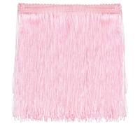 QUARKZMAN 2 Yardas 8" Franja de Flecos de Cadena Adorno de Costura Franja de Flecos de Poliéster Cinta para Manualidades de Costura Bricolaje Ropa Decoración de Pantalla de Lámpara, Rosa