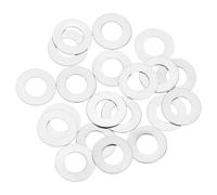 QUARKZMAN 20 arandelas M6, 6 x 12 x 0,1 mm, acero inoxidable 304, espaciadores planos para tornillos, pernos, automoción, maquinaria industrial