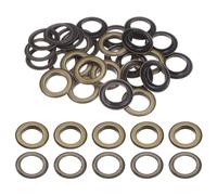 QUARKZMAN 20 Juegos de Ojales con Arandelas de 20mm de Cobre para Telas, Cortinas, Cinturones de Cuero, Zapatos, Bolsas, DIY, Bronce