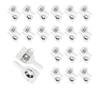 QUARKZMAN 20 Juegos De Resortes De Contacto para Batería 18650 Placa Niquelado, 18.5 mm x 16 mm Conversión De Positivo A Negativo Reemplazo De Resorte para Montaje En PCB Y Soporte Baterías