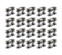 QUARKZMAN 20 Pcs #35 Eslabones Maestros Para Cadena Paso 13mm. Conectores De Cadena De Rodillos De Acero Al Carbono. Reemplazo De Eslabón Maestro Para Bicicleta Kart Go