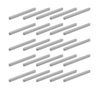 QUARKZMAN 20 Pcs Chaveta Plana Con Extremos Redondeados, 90x6x6mm Acero Al Carbono Conjunto De Chavetas Paralelas Para Ejes Para Industria De Sujeciones Mecánicas