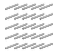 QUARKZMAN 20 Pcs Chaveta Plana De Extremo Redondo, 60x6x6mm Acero Al Carbono Conjunto De Chavetas Paralelas Para Eje Para Industria De Sujeciones Mecánicas
