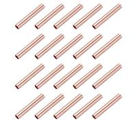 QUARKZMAN 20 Pcs Conectores De Empalme De Cobre Rojo Sin Aislar, GT-4 Conectores De Empalme 12 AWG Terminales Para Crimpar Accesorios Para Conexión De Cables Suministros De Hardware