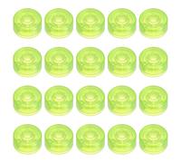 QUARKZMAN 20 Pcs Tapas de Interruptor de Pie para Pedal de Guitarra Tapas de Botón de Pedal Cubierta Superior de Interruptor de Pie de Plástico 3/8" para Botones de Pedal, Verde