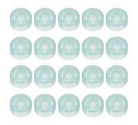 QUARKZMAN 20 Pcs Tapas de Interruptor de Pie para Pedales de Guitarra Tapas de Botón de Plástico Cubierta Superior de Interruptor de Pie 3/8" para Botones de Pedales, Azul Brillante