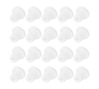 QUARKZMAN 20 PCS Tapón de Silicona de Repuesto para Saleros, 2/7 pulgadas Tapón de Silicona Reutilizable para Saleros, Tapón Hueco para Macetas, Botellas y Dispensadores de Aceite, Blanco