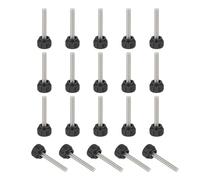 QUARKZMAN 20 Pcs Tornillos De Manilla Estriados Roscados M4 X 25 Mm Tornillos Para Brazos De Montaje De Monitor Perillas De Sujeción De Acero Inoxidable Para Computadora TV