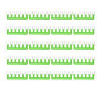 QUARKZMAN 20 Pezzi Terminale A Forchetta, 6 Posizioni 15A 400V Tagliabile Pre Isolato Blocco Di Collegamento TB-1506 Barriera Terminale Connettore Per Officine Macchinari Industriali,