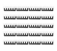 QUARKZMAN 20 Pezzi Terminale A Forchetta, 6 Posizioni 15A 400V Tagliabile Pre Isolato Blocco Di Collegamento TB-1506 Barriera Di Terminali Connettore A Ponticello Per Officine Macchinari