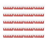 QUARKZMAN 20 Pezzi Terminale A Forchetta, 6 Posizioni 15A 400V Tagliabile Pre Isolato Blocco Di Collegamento TB-1506 Barriera Di Terminali Connettore A Ponticello Per Officine Macchinari