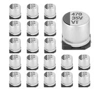 QUARKZMAN 20 Piezas 470uF 35V Condensadores Electrolíticos De Aluminio