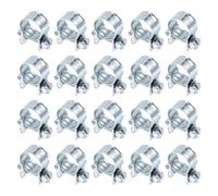 QUARKZMAN 20 Piezas Abrazadera Ajustable Para Manguera De Inyección De Combustible 12-14mm De Acero Zincado Mini Abrazadera Para Líneas De Gasolina Diésel En Automoción Agricultura