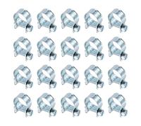 QUARKZMAN 20 Piezas Abrazadera Ajustable Para Manguera De Inyección De Combustible 14-16mm De Acero Zincado Mini Abrazadera Para Mangueras De Gas