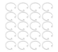 QUARKZMAN 20 Piezas Anillo De Retención Interno De 32 Mm, Anillos De Seguridad Internos De Acero Inoxidable 304 Para Ejes Y Pernos Con Ranura, Color Plata