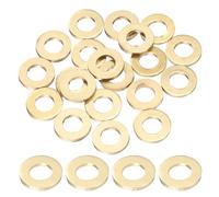 QUARKZMAN 20 Piezas Arandelas Planas De Latón M6. 12mm DI x 6mm DE x 1.5mm Grosor Arandelas De Sellado Metálicas. Anillo De Sellado Métrico Para Tornillos Pernos Tuercas